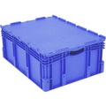 Stapelbehälter lebensmittelgeeignet (L x B x H) 800 x 600 x 338 mm Blau 1658727 1 St.
