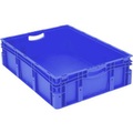 Stapelbehälter lebensmittelgeeignet (L x B x H) 800 x 600 x 220 mm Blau 1658327 1 St.