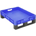 Stapelbehälter lebensmittelgeeignet (L x B x H) 800 x 600 x 220 mm Blau 1658330 1 St.