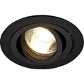 SLV 111710 New Tria 1 Einbauleuchte EEK: abhängig v. Leuchtmittel (A++ - E) LED, Halogen GU10 50 W Schwarz