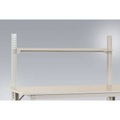 Manuflex AS1272.7035 Ablage Melamin lichtgrau 1500x 350x19mm, mit Unterzug für PACKTISCH 1750mm mit Bügel 3/3 (
