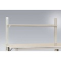 Manuflex AS1273.7035 Ablage Melamin lichtgrau 1750x 350x19mm, mit Unterzug für PACKTISCH 2000mm mit Bügel 4/3 (