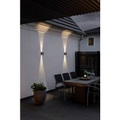 LED-Außenwandlampe Chieri 2-flg. 18 cm anthrazit