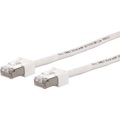 Metz Connect RJ45 Netzwerk Anschlusskabel CAT 6 S/FTP 3 m Weiß Geschirmt, Halogenfrei, hochflexibel