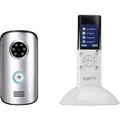 Sygonix SY-3396994 Video-Türsprechanlage Funk Komplett-Set Silber, Weiß/Schwarz