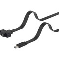Renkforce USB 3.0 Verlängerungskabel [1x USB-C™ Stecker - 1x USB-C™ Buchse] 0.25 m Schwarz schraubbar, hochflexibel