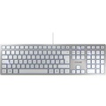 CHERRY KC6000 Slim USB-Tastatur Englisch, QWERTY Silber