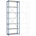 Manuflex RP1620.3003 Fachbodenregal-Grundmodul 100 kg (B x H x T) 970 x 2500 x 600 mm Stahl pulverbeschichtet Rubin-Rot