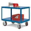 Manuflex TT1091.9006 Regalwagen Stahl pulverbeschichtet Traglast (max.): 200 kg Weißaluminium