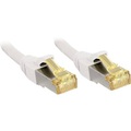 LINDY, LINDY RJ45 Netzwerk Anschlusskabel CAT 6a (Rohkabel CAT 7) S/FTP 15 m Weiß mit Rastnasenschutz