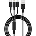 USB-Ladekabel USB 3.2 Gen1 (USB 3.0 / USB 3.1 Gen1) USB-A Stecker, USB-C™ Stecker, USB-Micro-B Stecker, Apple Lightning
