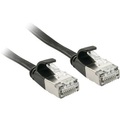 LINDY RJ45 Netzwerk Anschlusskabel CAT 6a U/FTP 2 m Schwarz mit Rastnasenschutz