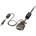 LINDY VGA / Klinke Anschlusskabel [1x VGA-Stecker, Klinkenstecker 3.5 mm - 1x VGA-Stecker, Klinkenstecker 3.5 mm] 2 m