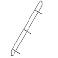 ZARGES 42359317 Handlauf,f. Podesttreppe,45° Neigung 17 f. 17 Stufen 1 St.