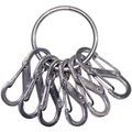 NITE Ize Schlüsselring mit Karabiner NI-KRGS-11-R3 KeyRing 6 S-Biner Silber 1 St.