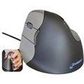 Evoluent Vertical Mouse 4 VM4L Linkshänder USB-Maus Optisch Ergonomisch Grau, Silber