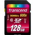 Transcend, Transcend Sdxc 600X Uhs-1 Cl10 128Gb - Speicherkarte (128 GB, Schwarz/Rot)