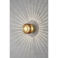 LED-Außenwandlampe Monza Strahlen rund bronze 9cm