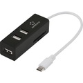 renkforce 3 Port USB 2.0 OTG-Hub mit SD-Kartenleser