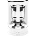 Krups KM468210 Kaffeemaschine Weiß Fassungsvermögen Tassen=12 mit Druckbrühsystem