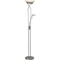 Brilliant Ollie G93036/13 LED-Deckenfluter mit Leselampe 18 W Warmweiß EEK: F (A - G) Eisen, Weiß
