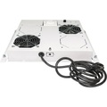 Intellinet 712781 19 Zoll 2 x Netzwerkschrank-Lüfter 1 HE Grau