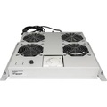Intellinet 712798 19 Zoll 4 x Netzwerkschrank-Lüfter 1 HE Grau