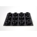 TOOLCRAFT, TOOLCRAFT 2210SW12-C Gerätefuß selbstklebend, rund Schwarz (Ø x H) 22.3 mm x 10.1 mm 12 St.