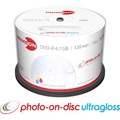 Primeon 2761207 DVD-R Rohling 4.7 GB 50 St. Spindel Bedruckbar, Hochglanz Oberfläche, Wasserfest, Wischfest