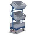 VARIOfit SW-400.805 Beistellwagen Stahl pulverbeschichtet Traglast (max.): 200 kg Enzianblau (RAL 5010)