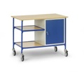 Fetra 5864 Tisch- und Schrankwagen Stahl pulverbeschichtet Traglast (max.): 150 kg Brillantblau (RAL 5007)