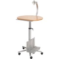 Maul, Maul Monitor-Pult 9317070 Farbe der Tischplatte: Buche höhenverstellbar, rollbar, Monitor-Halterung, PC-Halterung,