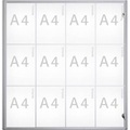 MAUL Schaukasten, Außentiefe 27 mm Außenhöhe 963 mm 12 x DIN A4