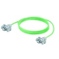 Weidmüller RJ45 Netzwerk Anschlusskabel CAT 6a S/FTP 5 m Grün UL-zertifiziert, Flammwidrig, mit Rastnasenschutz