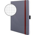 Avery-Zweckform Notizbuch notizio 7019 kariert Grau Anzahl der Blätter: 80 DIN A5