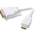 SpeaKa Professional DVI / HDMI Anschlusskabel [1x DVI-Stecker 18+1pol. - 1x HDMI-Stecker] 2 m Weiß