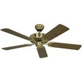 Deckenventilator CLASSIC ROYAL Rotorblatt-Ø 1030 mm Eiche antik / Messing poliert