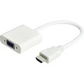 JJ JouJye HDMI / VGA Adapter [1x HDMI-Stecker - 1x VGA-Buchse] Weiß