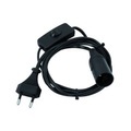 Eurolite Lampenfassung E14 230 V 60 W mit Eurostecker, mit Wippschalter