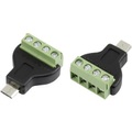 USB-Steckverbinder mit Schraubanschluss Stecker, gerade MN-USB4M Micro USB-Stecker Typ B TRU COMPONENTS Inhalt: 1 St.