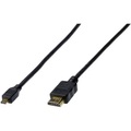 Digitus HDMI Anschlusskabel [1x HDMI-Stecker - 1x HDMI-Stecker D Micro] 2 m Schwarz