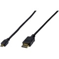 Digitus HDMI Anschlusskabel [1x HDMI-Stecker - 1x HDMI-Stecker D Micro] 1 m Schwarz