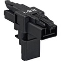 Netz-T-Verteiler Netz-Stecker - Netz-Buchse, Netz-Buchse Gesamtpolzahl: 2 + PE Schwarz WAGO 1 St.