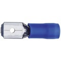 Klauke 8303B Flachstecker Steckbreite: 4.8 mm Steckdicke: 0.8 mm 180 ° Teilisoliert Blau 1 St.