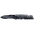Walther, Rettungsmesser Walther 5.0728 Emergency Rescue Knife Knife ERK Glasbrecher, Gurtschneider (L x B x H) 118 x 40 x 20 mm