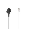 HAMA, Hama DSL Anschlusskabel [1x TAE-F-Stecker - 1x RJ45-Stecker 8p2c] 0.5 m Schwarz