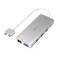 HAMA, HAMA 200133 - USB-C Multiport-Adapter (Silber/Weiß)