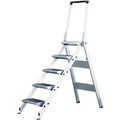 KRAUSE, Krause 810267 Aluminium Treppe klappbar Arbeitshöhe (max.): 2.90 m Silber 10.6 kg