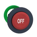 Schneider Electric ZB5FL435 Frontelement für Drucktaster flach, rückstellbar (Ø) 30.5 mm OFF Dunkelgrau, Rot 1 St.
