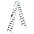 Günzburger Steigtechnik 41647 Aluminium Stufen-Stehleiter Arbeitshöhe (max.): 5 m